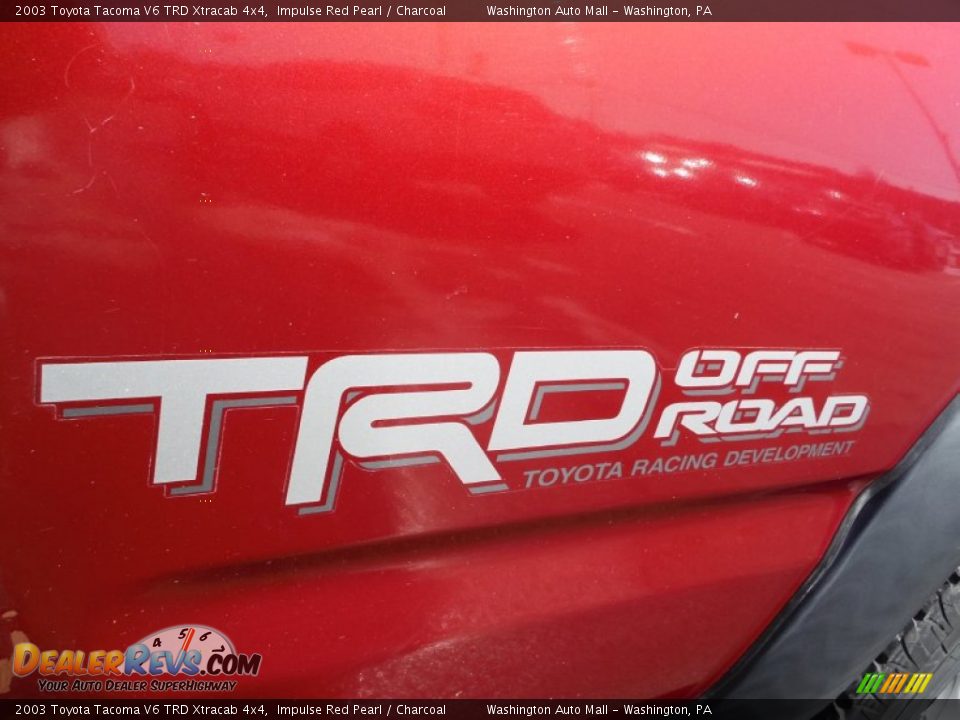 2003 Toyota Tacoma V6 TRD Xtracab 4x4 Impulse Red Pearl / Charcoal Photo #8