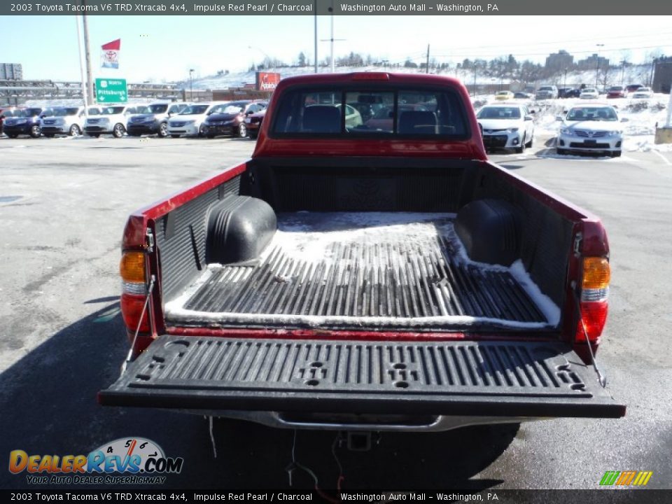 2003 Toyota Tacoma V6 TRD Xtracab 4x4 Impulse Red Pearl / Charcoal Photo #9