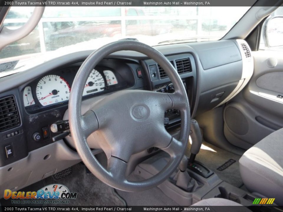 2003 Toyota Tacoma V6 TRD Xtracab 4x4 Impulse Red Pearl / Charcoal Photo #10