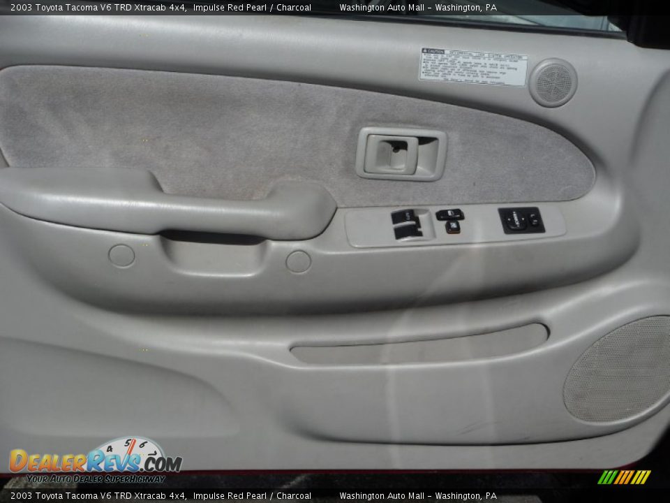 2003 Toyota Tacoma V6 TRD Xtracab 4x4 Impulse Red Pearl / Charcoal Photo #11