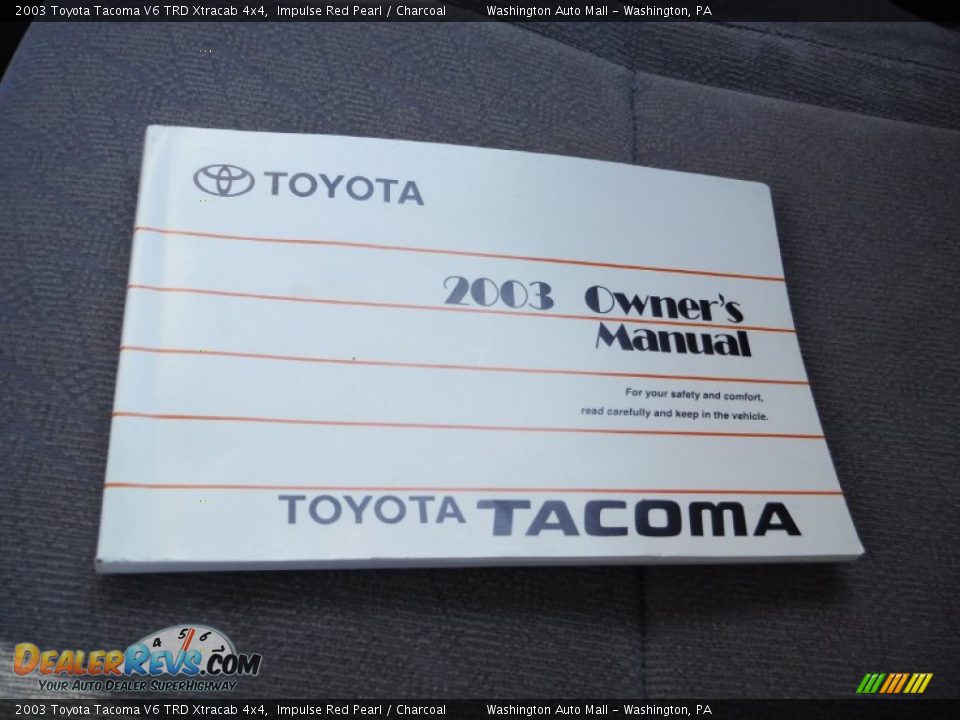 2003 Toyota Tacoma V6 TRD Xtracab 4x4 Impulse Red Pearl / Charcoal Photo #17