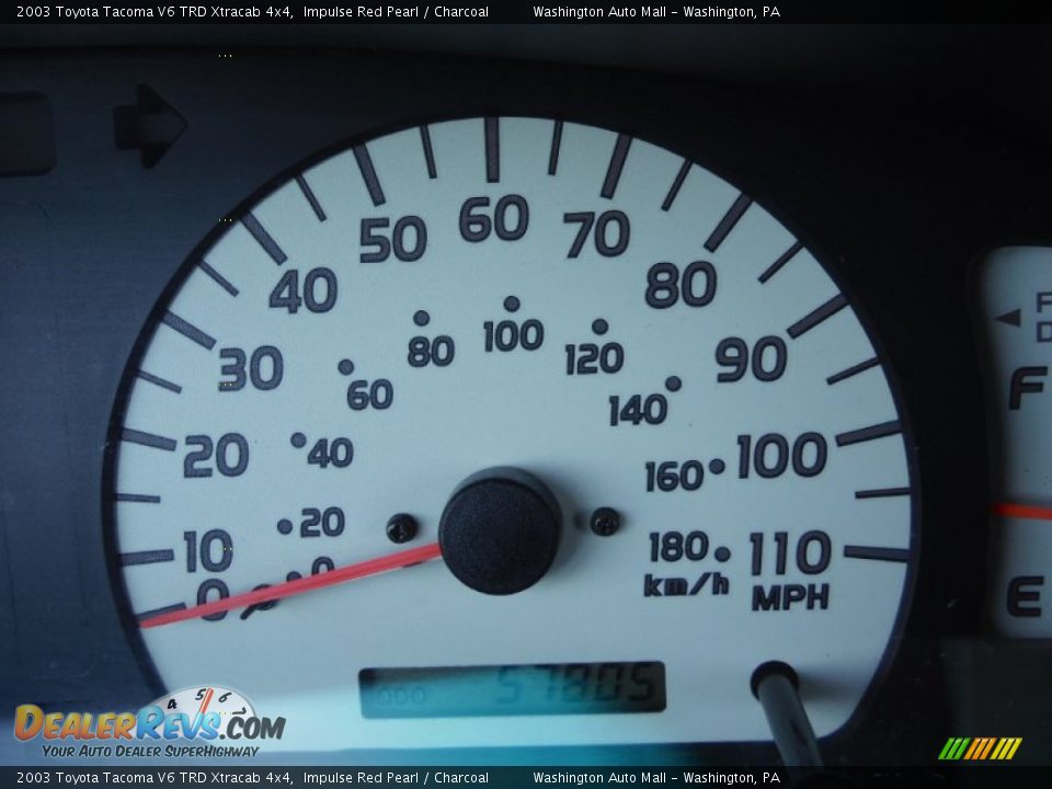2003 Toyota Tacoma V6 TRD Xtracab 4x4 Impulse Red Pearl / Charcoal Photo #20