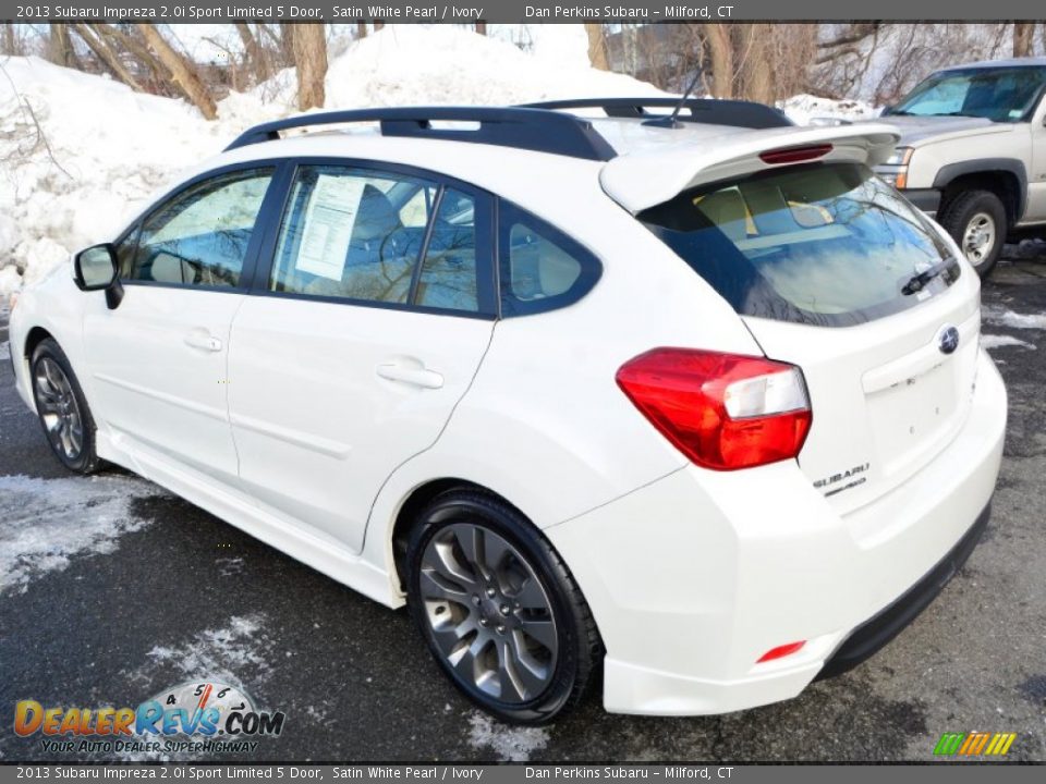 2013 Subaru Impreza 2.0i Sport Limited 5 Door Satin White Pearl / Ivory Photo #10