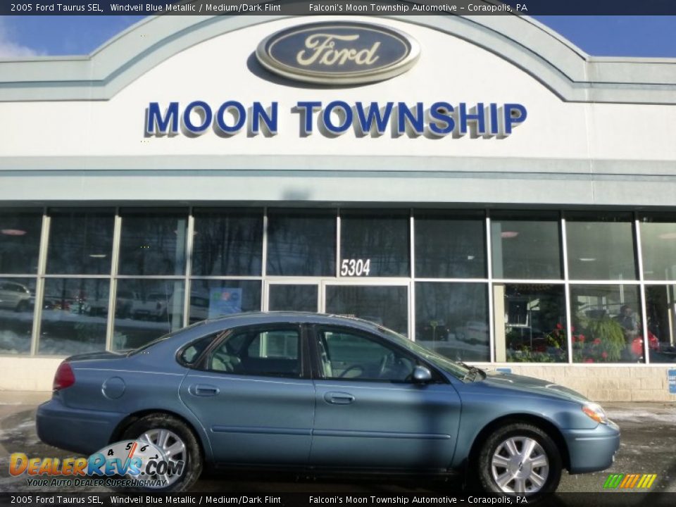 2005 Ford Taurus SEL Windveil Blue Metallic / Medium/Dark Flint Photo #1