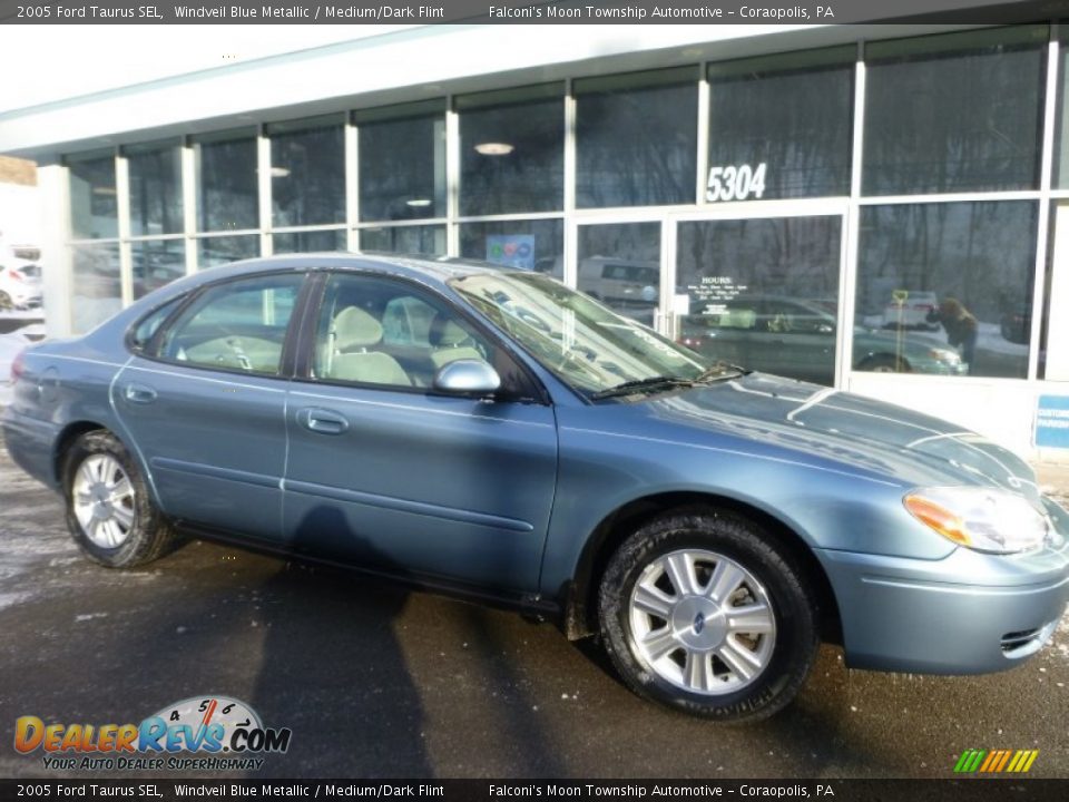 2005 Ford Taurus SEL Windveil Blue Metallic / Medium/Dark Flint Photo #3