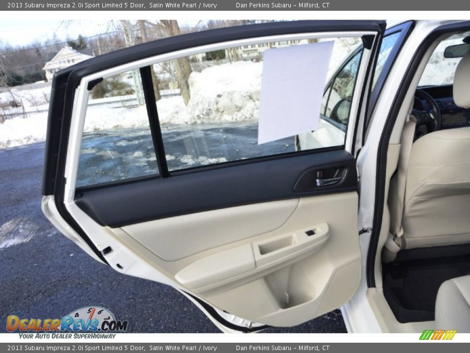 2013 Subaru Impreza 2.0i Sport Limited 5 Door Satin White Pearl / Ivory Photo #21