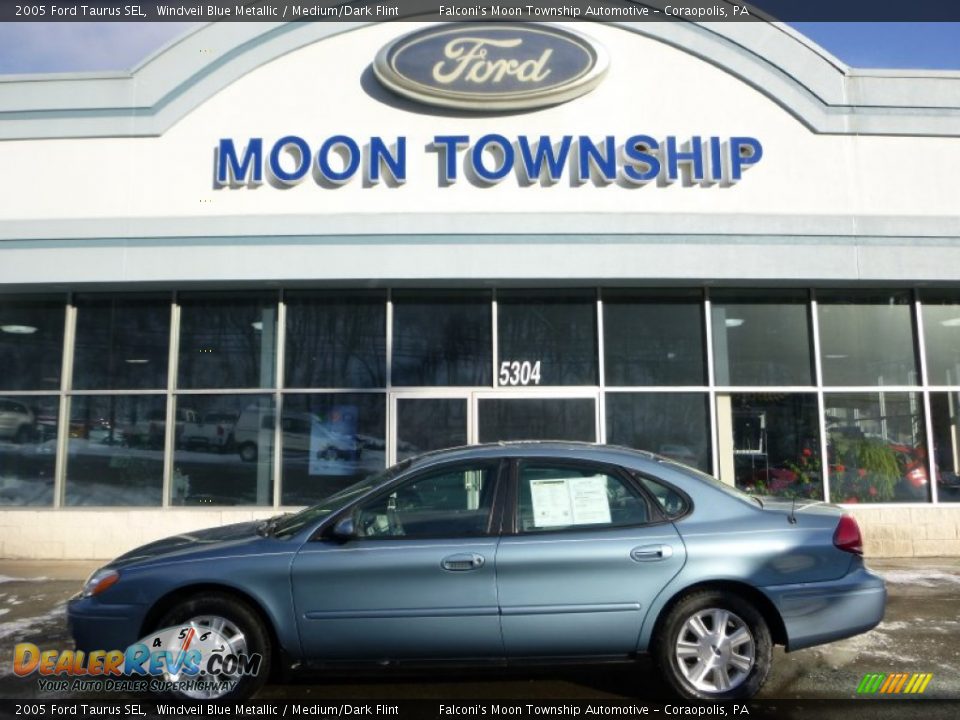 2005 Ford Taurus SEL Windveil Blue Metallic / Medium/Dark Flint Photo #4