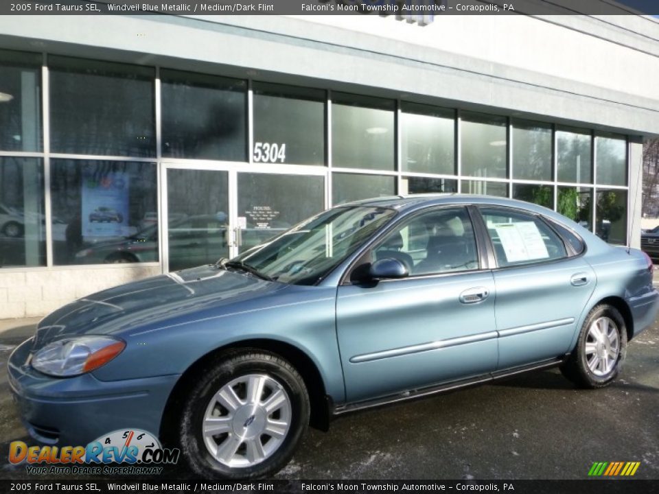 2005 Ford Taurus SEL Windveil Blue Metallic / Medium/Dark Flint Photo #5