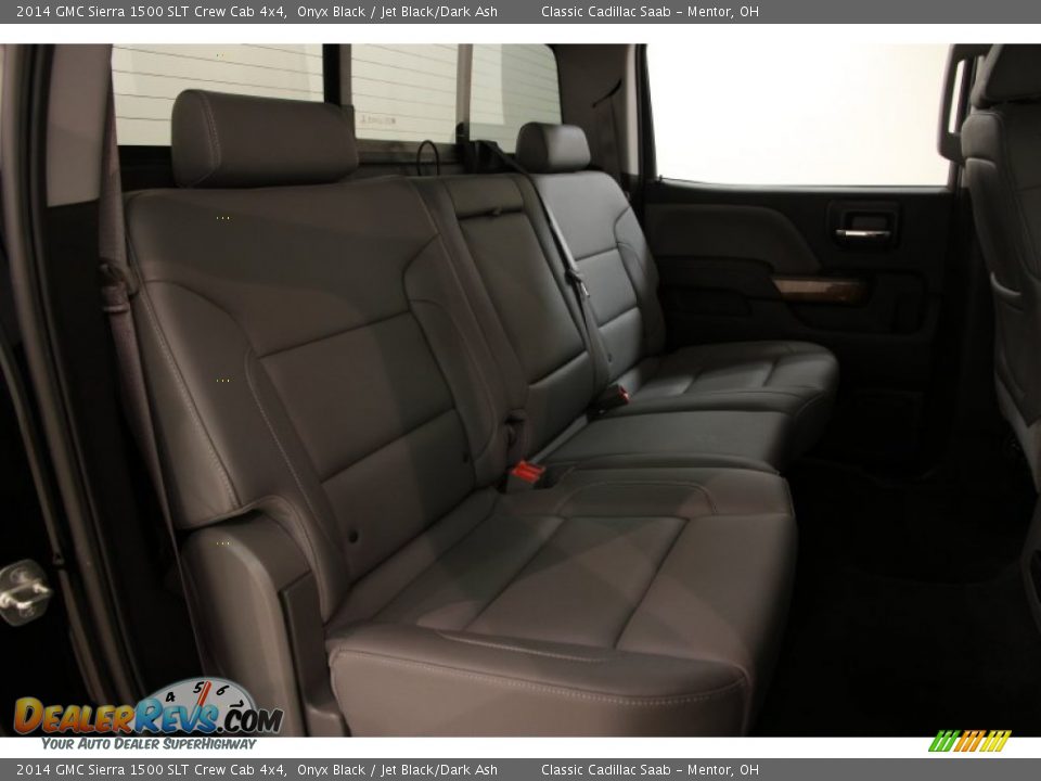 2014 GMC Sierra 1500 SLT Crew Cab 4x4 Onyx Black / Jet Black/Dark Ash Photo #14