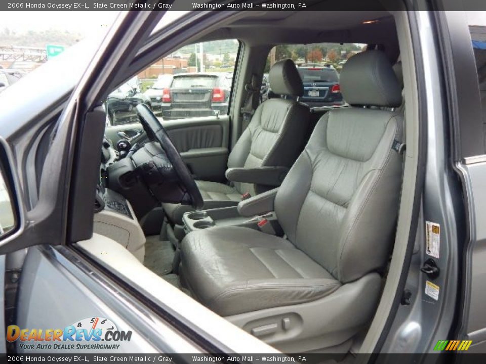 2006 Honda Odyssey EX-L Slate Green Metallic / Gray Photo #11
