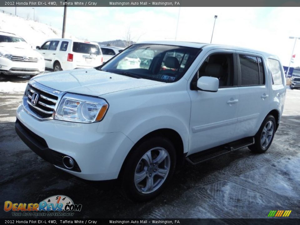 2012 Honda Pilot EX-L 4WD Taffeta White / Gray Photo #6