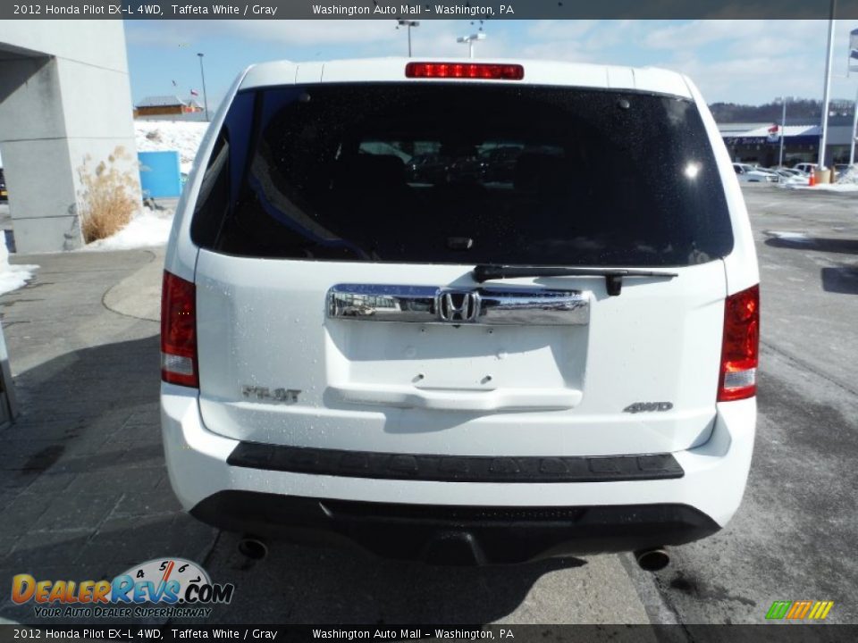 2012 Honda Pilot EX-L 4WD Taffeta White / Gray Photo #7