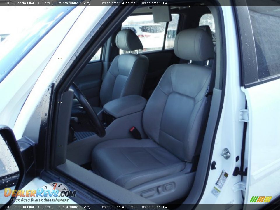 2012 Honda Pilot EX-L 4WD Taffeta White / Gray Photo #13