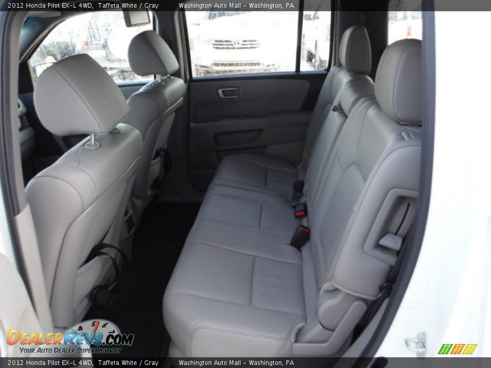 2012 Honda Pilot EX-L 4WD Taffeta White / Gray Photo #16