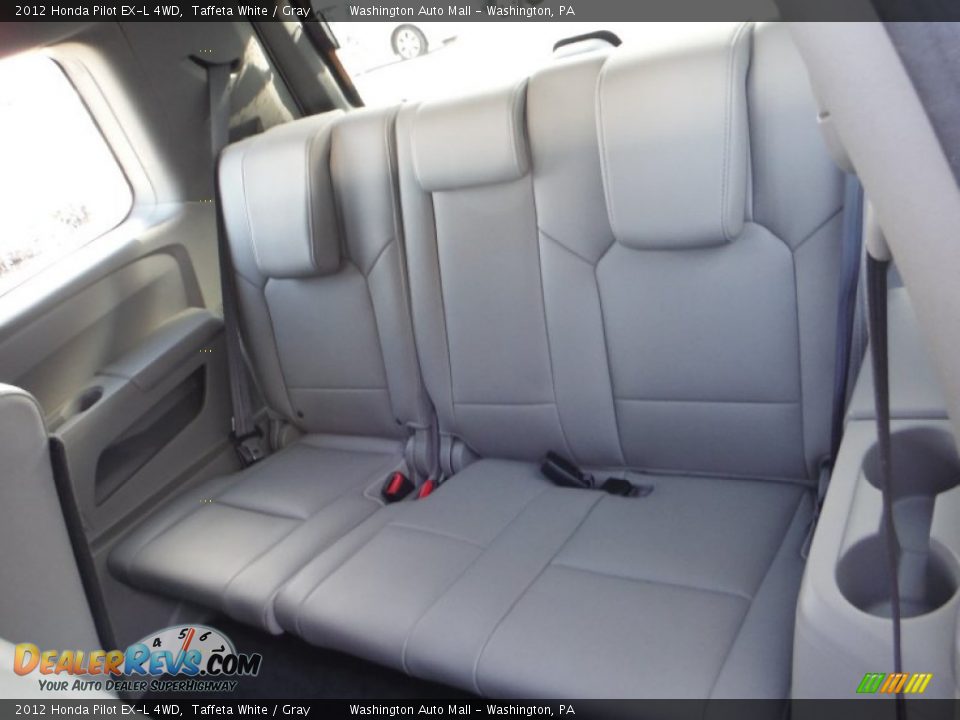 2012 Honda Pilot EX-L 4WD Taffeta White / Gray Photo #17