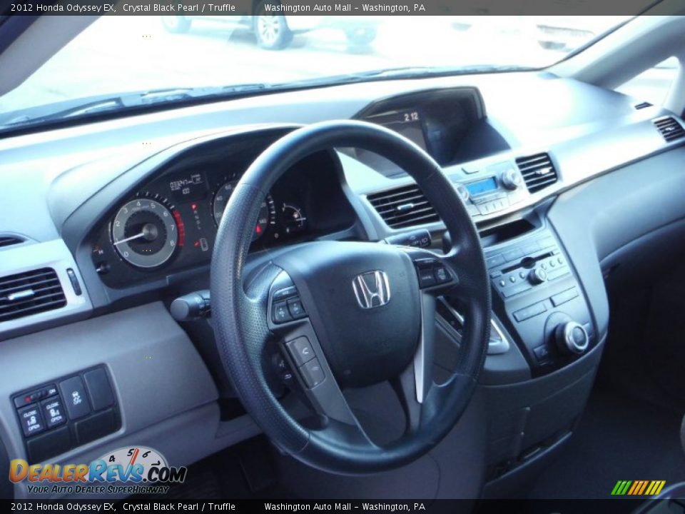 2012 Honda Odyssey EX Crystal Black Pearl / Truffle Photo #10