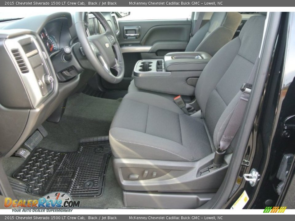 2015 Chevrolet Silverado 1500 LT Crew Cab Black / Jet Black Photo #8