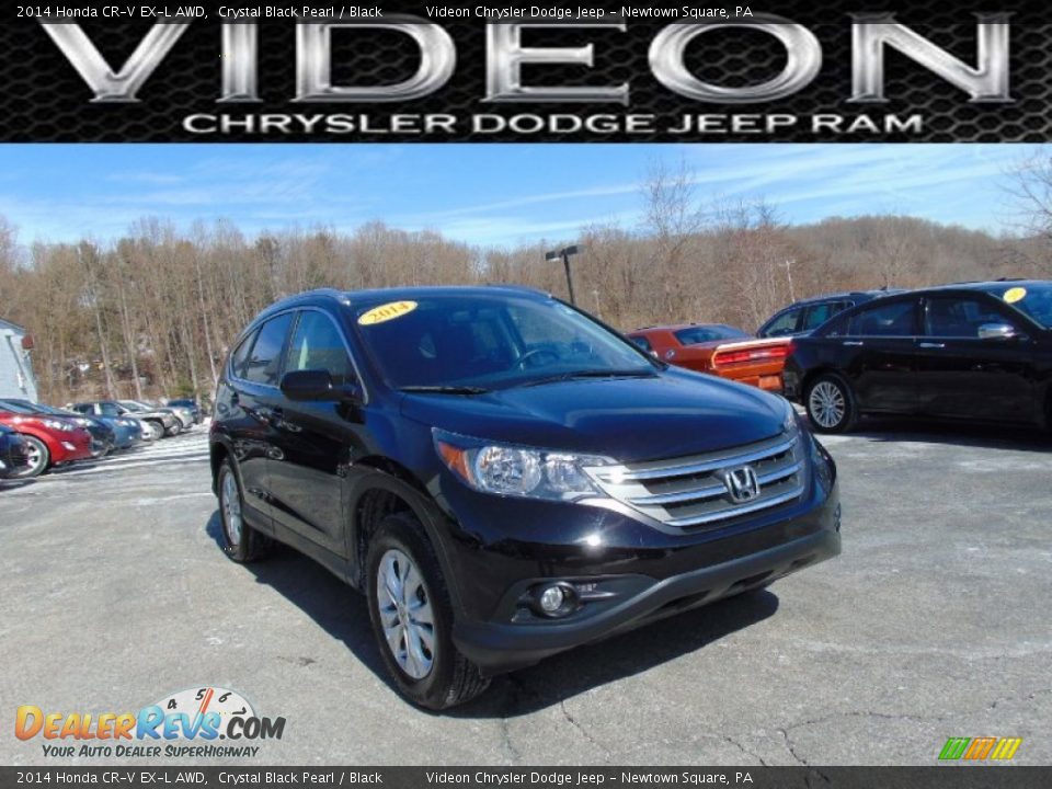 2014 Honda CR-V EX-L AWD Crystal Black Pearl / Black Photo #1