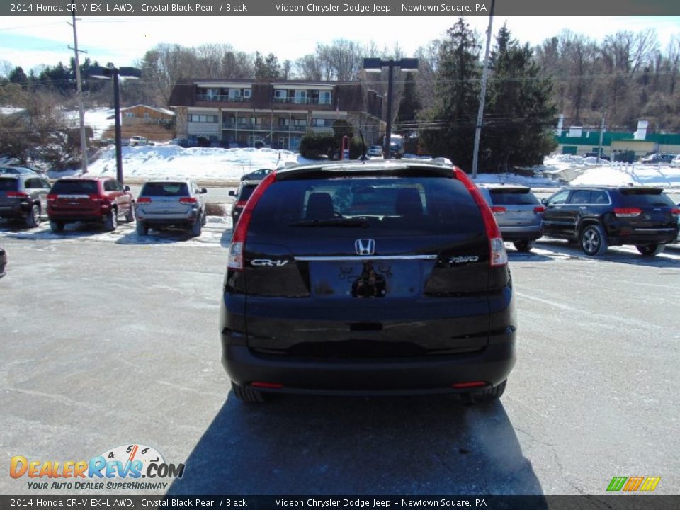 2014 Honda CR-V EX-L AWD Crystal Black Pearl / Black Photo #4