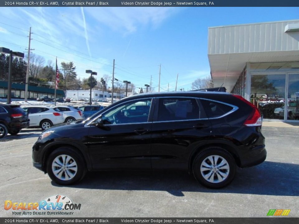 2014 Honda CR-V EX-L AWD Crystal Black Pearl / Black Photo #6