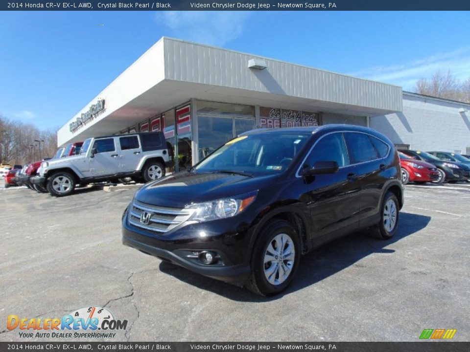 2014 Honda CR-V EX-L AWD Crystal Black Pearl / Black Photo #7