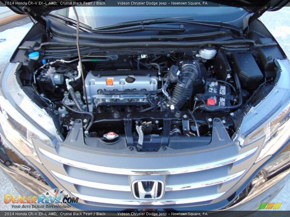 2014 Honda CR-V EX-L AWD Crystal Black Pearl / Black Photo #10