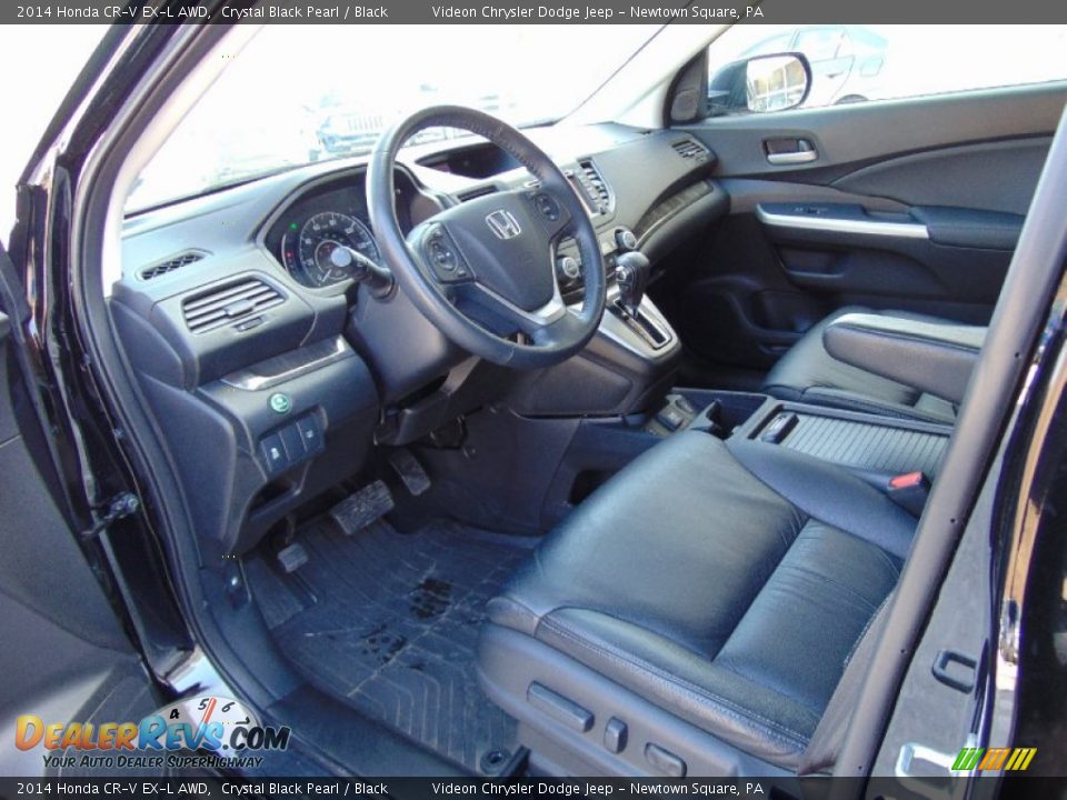 2014 Honda CR-V EX-L AWD Crystal Black Pearl / Black Photo #14