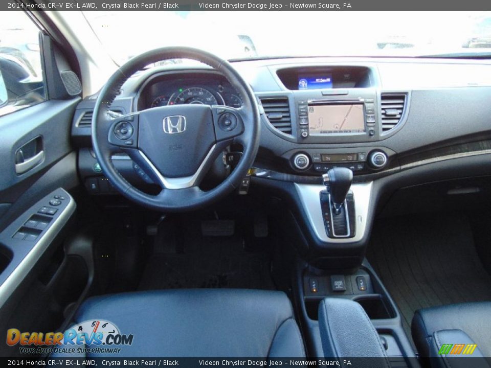 2014 Honda CR-V EX-L AWD Crystal Black Pearl / Black Photo #16
