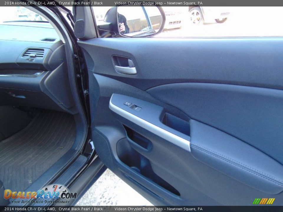 2014 Honda CR-V EX-L AWD Crystal Black Pearl / Black Photo #17