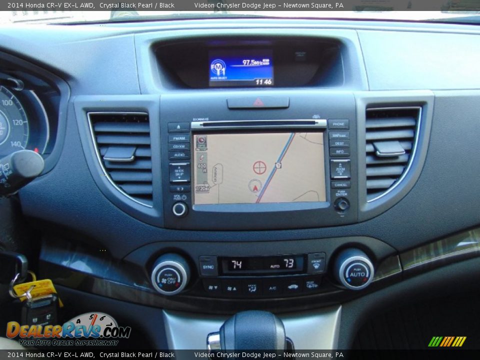2014 Honda CR-V EX-L AWD Crystal Black Pearl / Black Photo #25