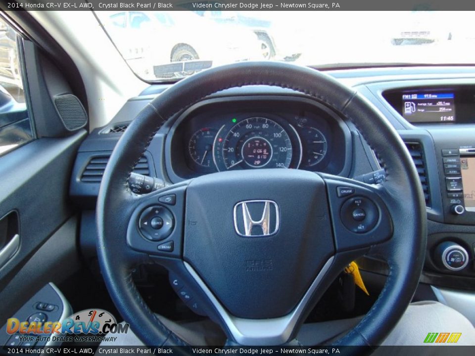 2014 Honda CR-V EX-L AWD Crystal Black Pearl / Black Photo #27
