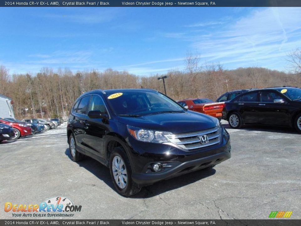 2014 Honda CR-V EX-L AWD Crystal Black Pearl / Black Photo #29