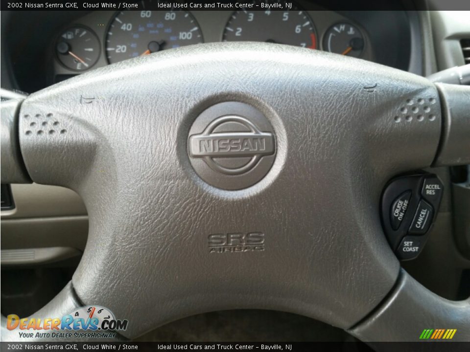 2002 Nissan Sentra GXE Cloud White / Stone Photo #16