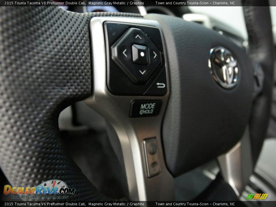2015 Toyota Tacoma V6 PreRunner Double Cab Magnetic Gray Metallic / Graphite Photo #33