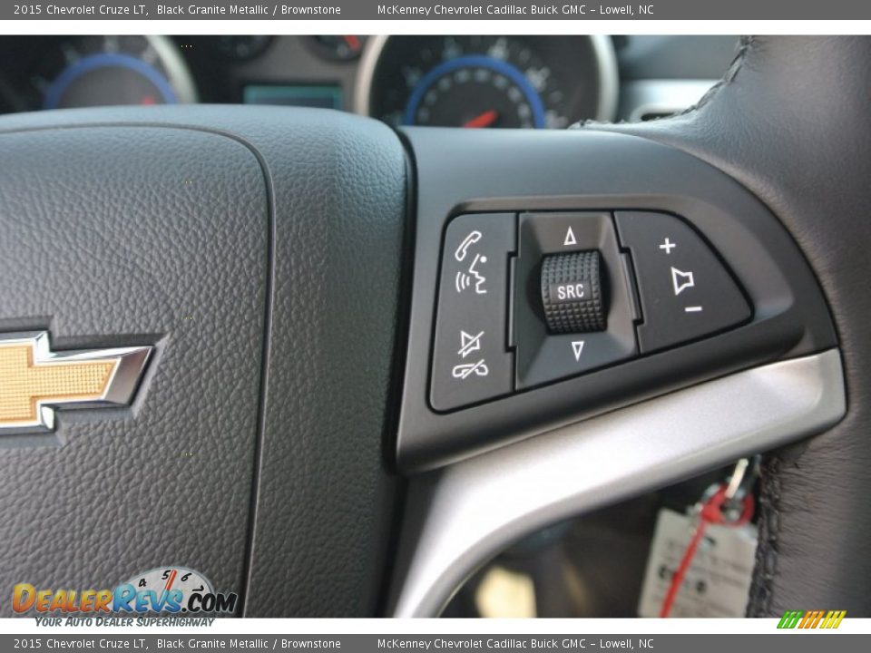 2015 Chevrolet Cruze LT Black Granite Metallic / Brownstone Photo #14