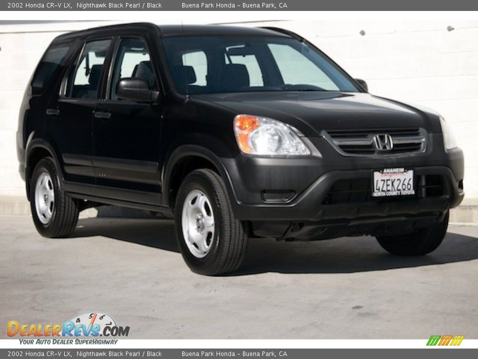 2002 Honda CR-V LX Nighthawk Black Pearl / Black Photo #1