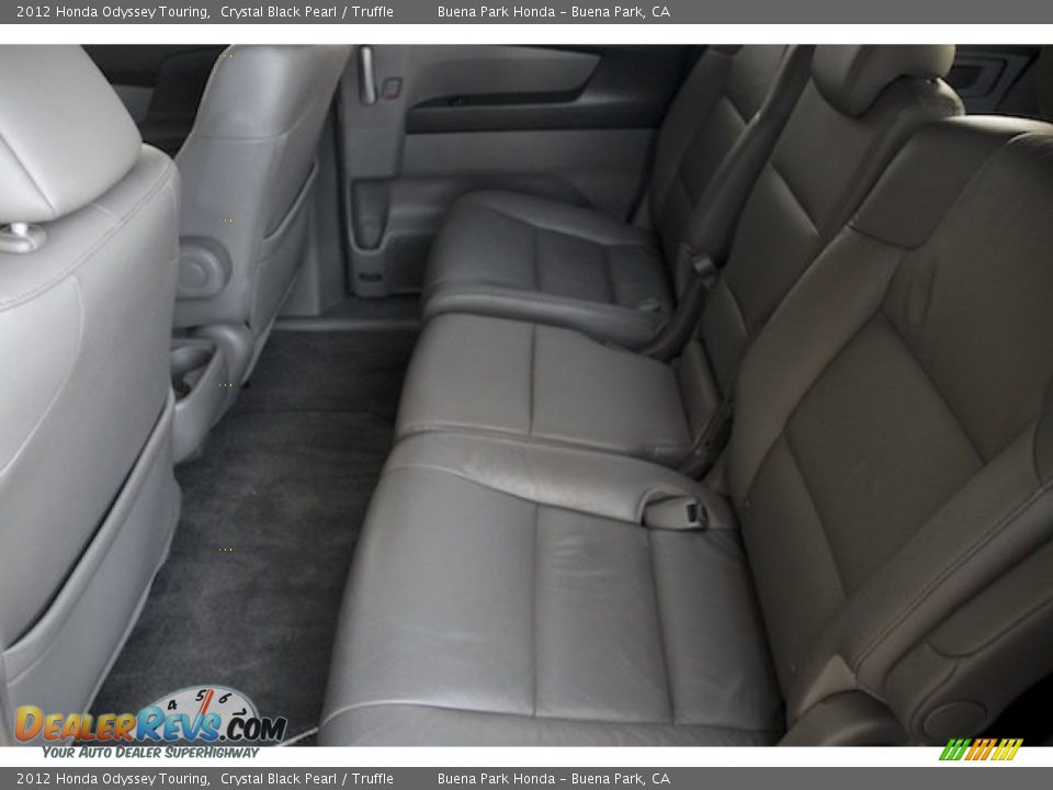 2012 Honda Odyssey Touring Crystal Black Pearl / Truffle Photo #4
