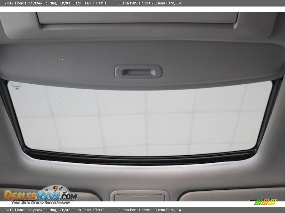 2012 Honda Odyssey Touring Crystal Black Pearl / Truffle Photo #14