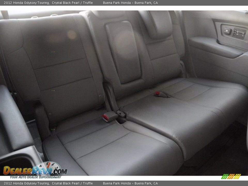 2012 Honda Odyssey Touring Crystal Black Pearl / Truffle Photo #21