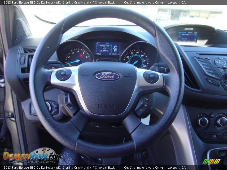 2013 Ford Escape SE 2.0L EcoBoost 4WD Sterling Gray Metallic / Charcoal Black Photo #13