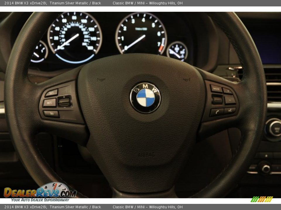 2014 BMW X3 xDrive28i Titanium Silver Metallic / Black Photo #6