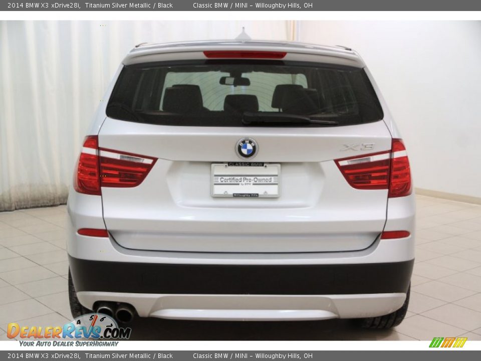 2014 BMW X3 xDrive28i Titanium Silver Metallic / Black Photo #19