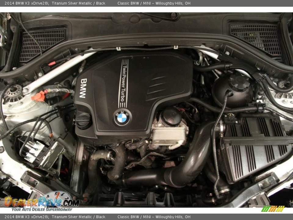 2014 BMW X3 xDrive28i Titanium Silver Metallic / Black Photo #20