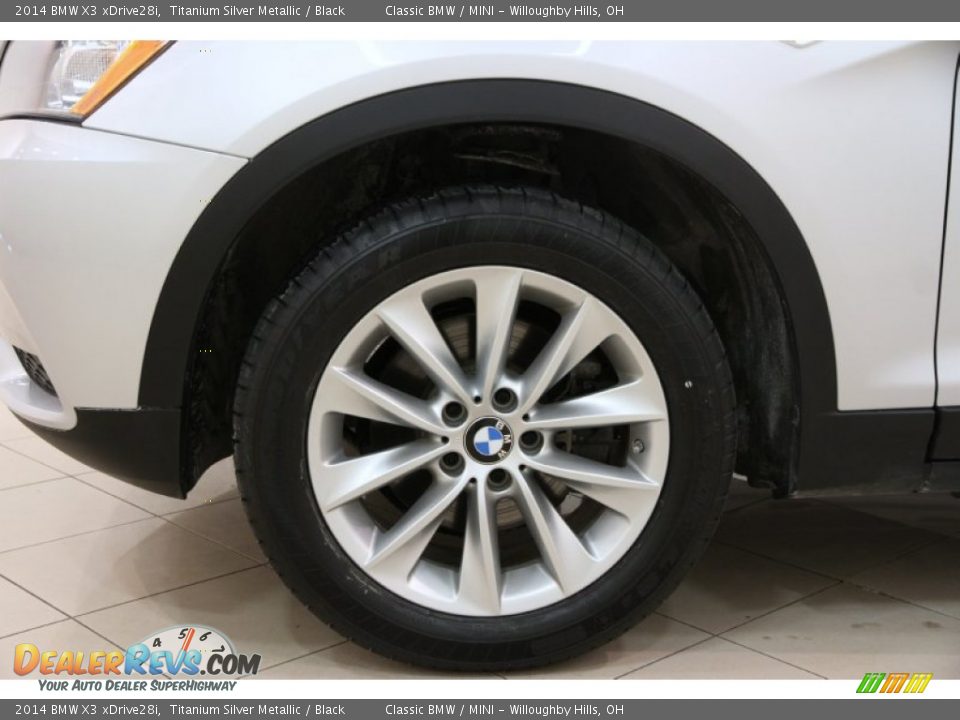 2014 BMW X3 xDrive28i Titanium Silver Metallic / Black Photo #21