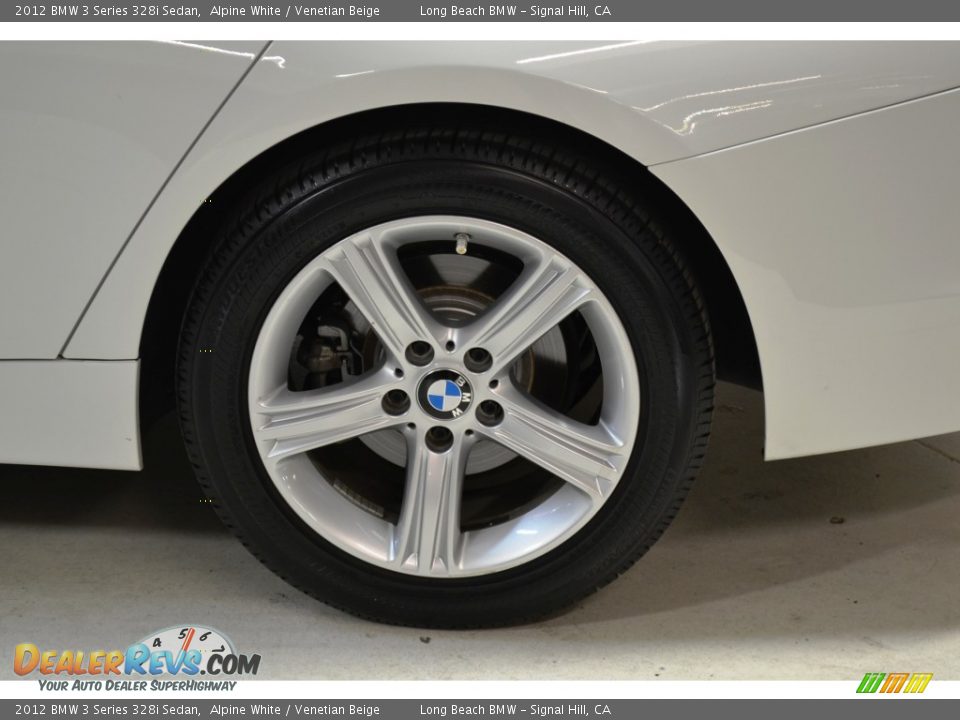 2012 BMW 3 Series 328i Sedan Alpine White / Venetian Beige Photo #8