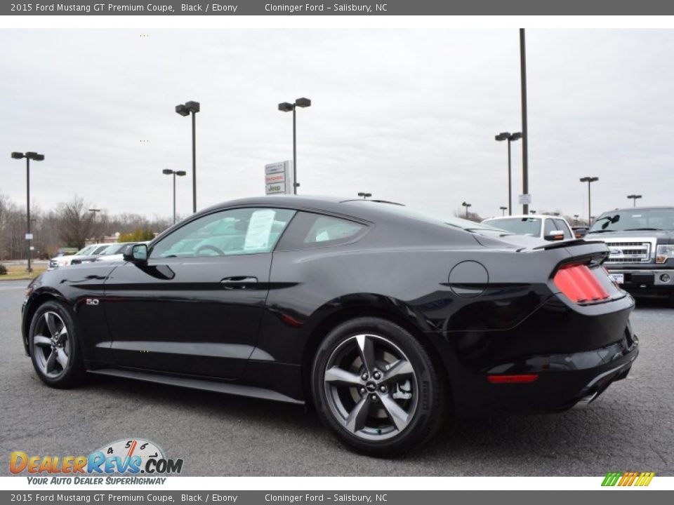 2015 Ford Mustang GT Premium Coupe Black / Ebony Photo #18