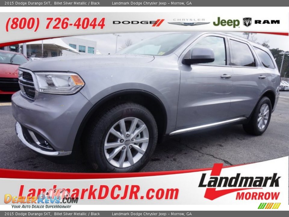 2015 Dodge Durango SXT Billet Silver Metallic / Black Photo #1