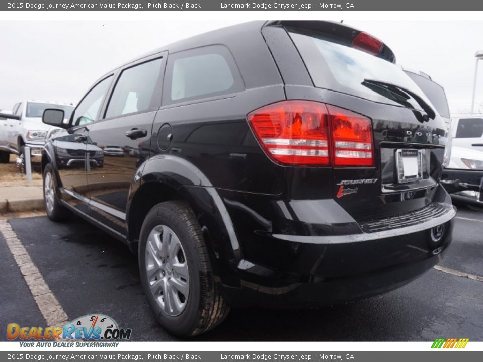 2015 Dodge Journey American Value Package Pitch Black / Black Photo #2