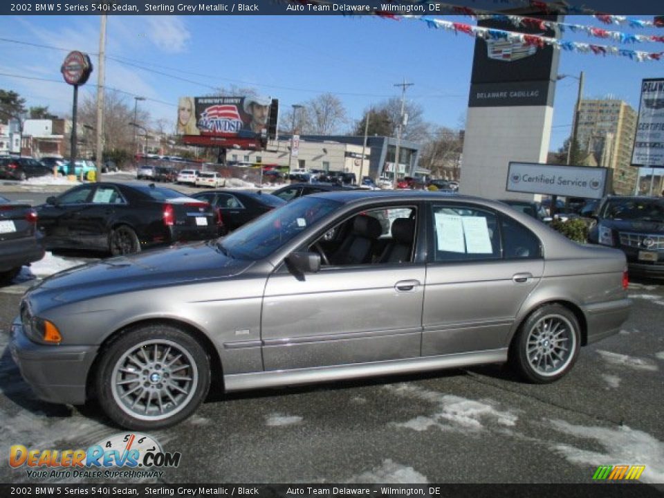 2002 BMW 5 Series 540i Sedan Sterling Grey Metallic / Black Photo #3
