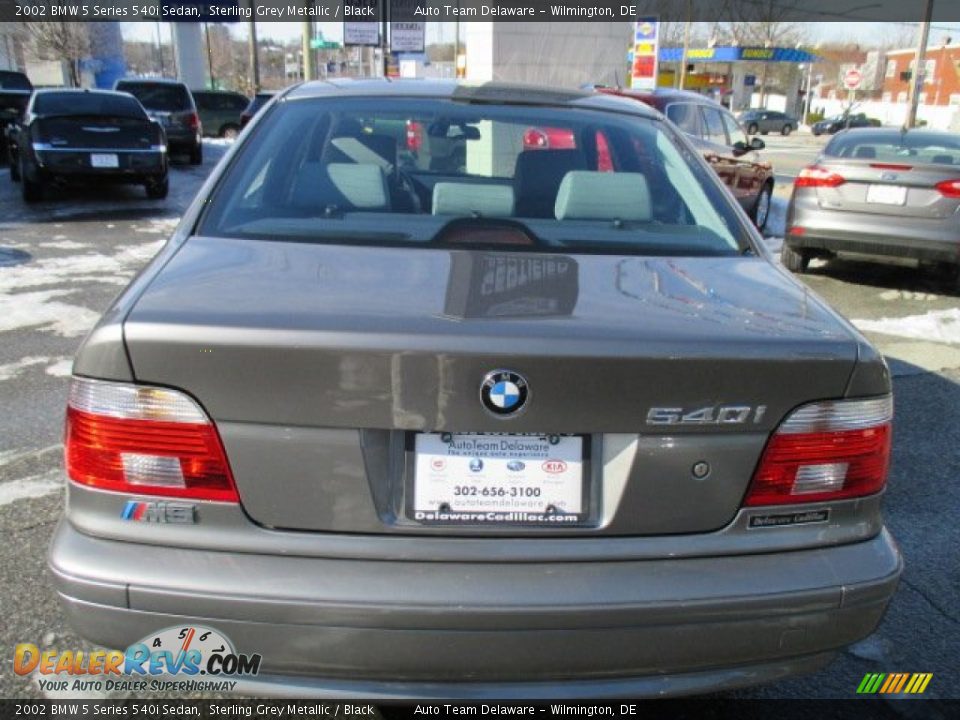 2002 BMW 5 Series 540i Sedan Sterling Grey Metallic / Black Photo #5